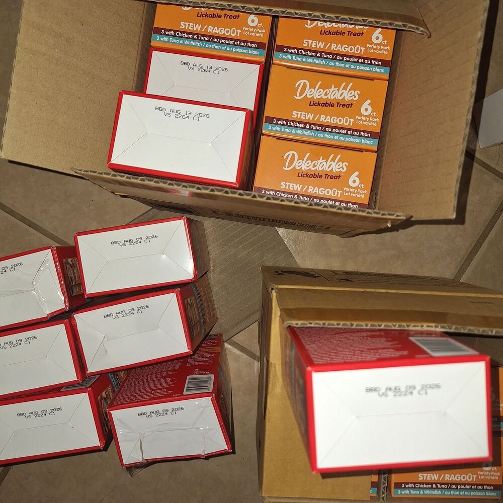 NIB-6 boxes of 6 packets (36 Packets total) Hartz Delectables Stew for Cats - Picture 3 of 6